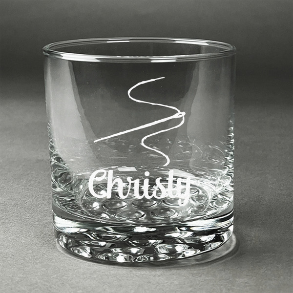 Custom Sewing Time Whiskey Glass - Engraved (Personalized)
