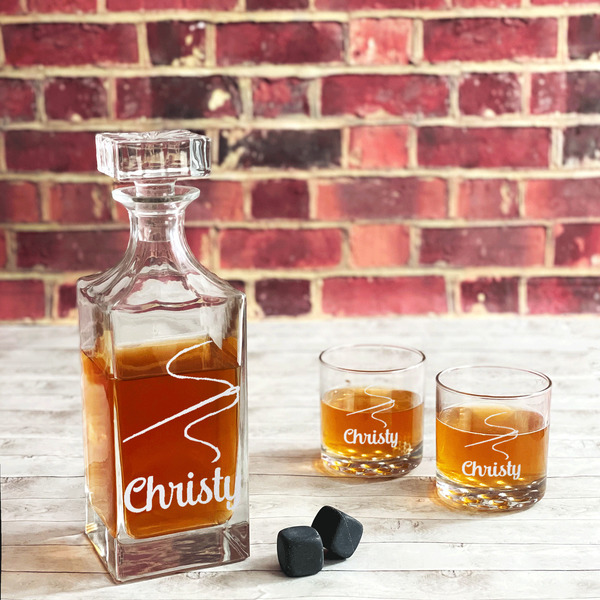 Sewing Time Whiskey Glass - In Context