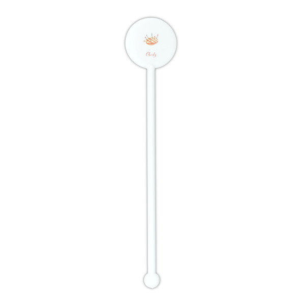 Sewing Time White Plastic 5.5" Stir Stick - Round - Single Stick