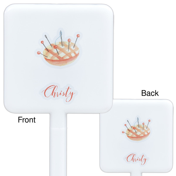 Sewing Time White Plastic Stir Stick - Double Sided - Approval