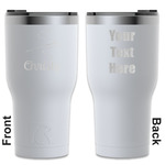Sewing Time RTIC Tumbler - White - Engraved Front & Back (Personalized)