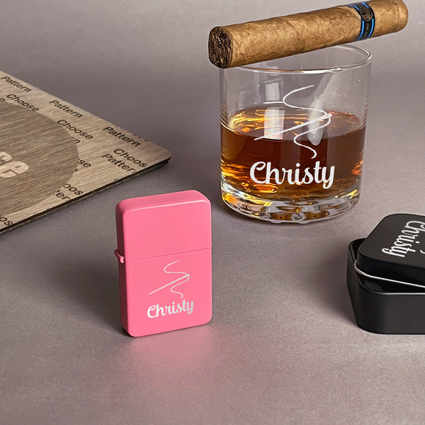 Sewing Time Windproof Lighters - Pink - In Context