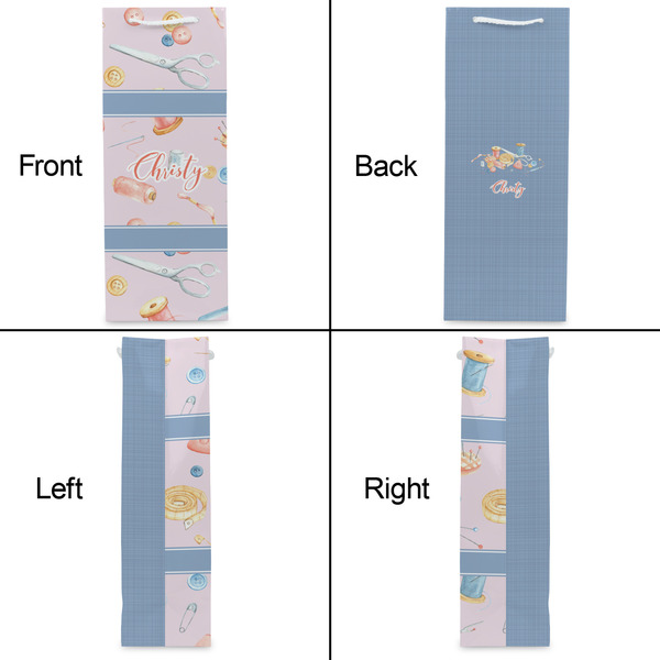 Sewing Time Wine Gift Bag - Matte - Approval