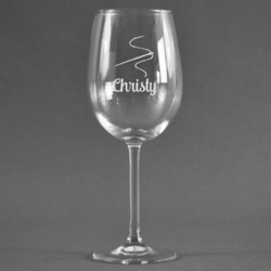 Sewing Time Wine Glass (Single) (Personalized)