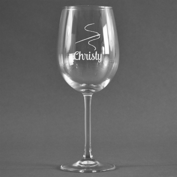 Custom Sewing Time Wine Glass - Engraved (Personalized)