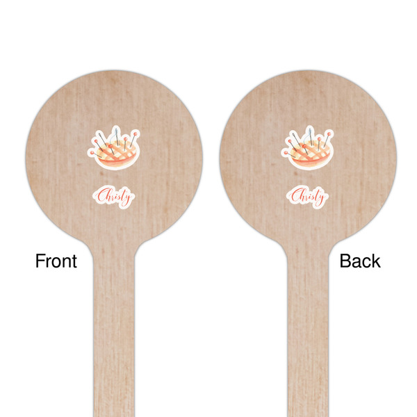 Sewing Time Wooden 6" Stir Stick - Round - Double Sided - Front & Back