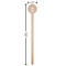 Sewing Time Wooden 7.5" Stir Stick - Round - Dimensions