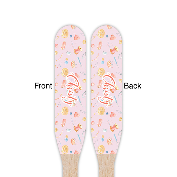 Sewing Time Wooden Food Pick - Paddle - Double Sided - Front & Back