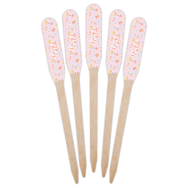 Sewing Time Wooden Food Pick - Paddle - Fan View