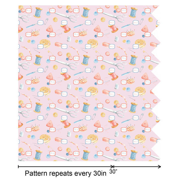 Sewing Time Wrapping Paper Roll - Matte - Partial Roll