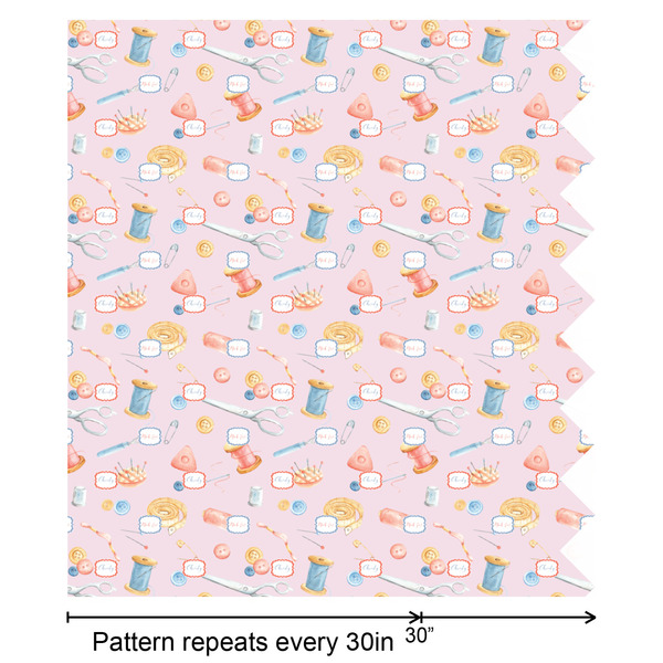 Sewing Time Wrapping Paper Roll - Satin - Partial Roll