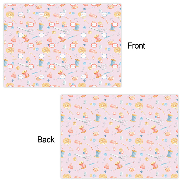 Sewing Time Wrapping Paper Sheet - Double Sided - Front & Back