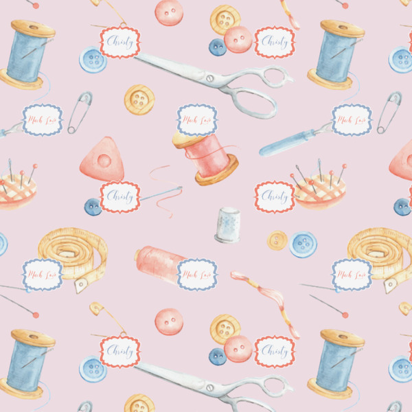 Sewing Time Wrapping Paper Square