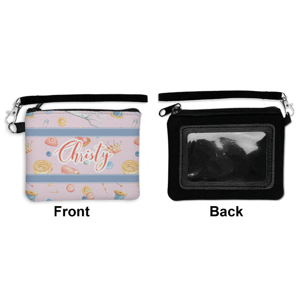 Sewing Time Wristlet ID Cases - Front & Back