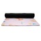 Sewing Time Yoga Mat Rolled up Black Rubber Backing