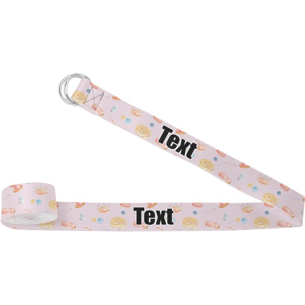 Custom Sewing Time Yoga Strap (Personalized)
