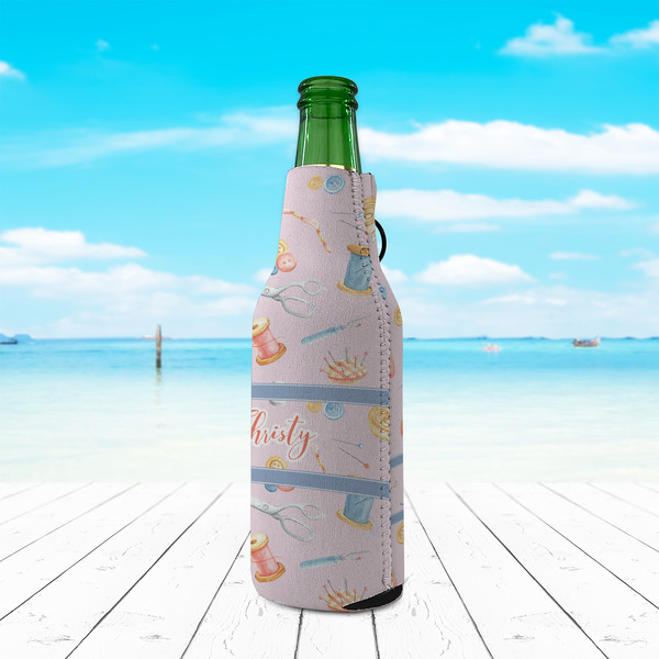 Sewing Time Zipper Bottle Cooler - LIFESTYLE
