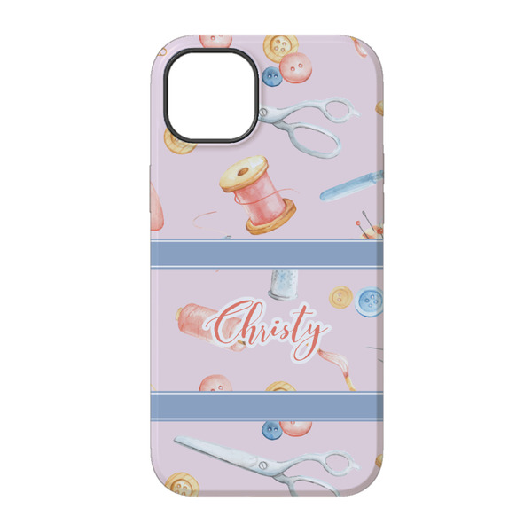 Sewing Time iPhone 14 Pro Tough Case - Back