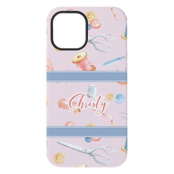 Sewing Time iPhone 15 Plus Tough Case - Back