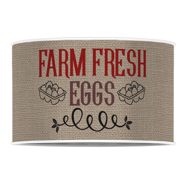 Farm Quotes 12" Drum Lampshade - FRONT (Poly Film)