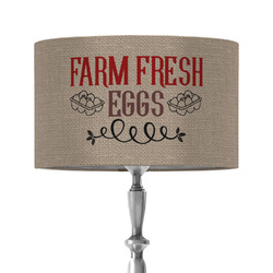 Farm Quotes 12" Drum Lamp Shade - Fabric
