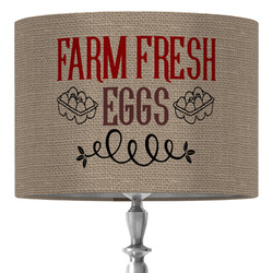 Farm Quotes 16" Drum Lamp Shade - Fabric