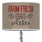 Farm Quotes 16" Drum Lampshade - ON STAND (Poly Film)