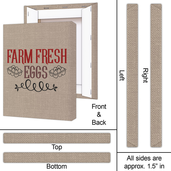 Farm Quotes 16x20 - Canvas Print - Approval