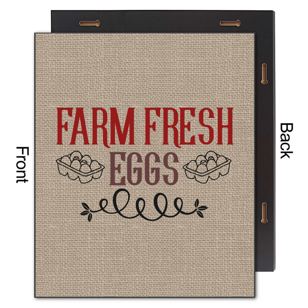 Farm Quotes 20x24 Wood Print - Front & Back View