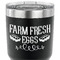 Farm Quotes 30 oz Stainless Steel Ringneck Tumbler - Black - CLOSE UP