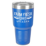 Farm Quotes 30 oz Stainless Steel Tumbler - Royal Blue - Single-Sided