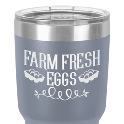 Farm Quotes 30 oz Stainless Steel Tumbler - Grey - Single-Sided