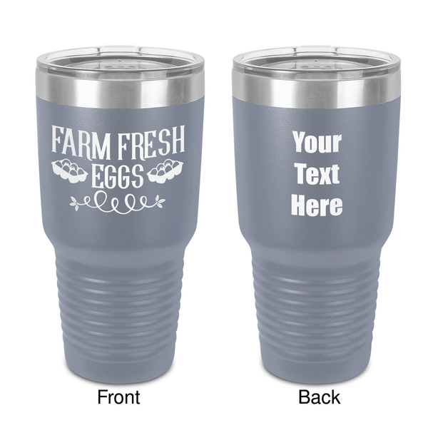 Custom Farm Quotes 30 oz Stainless Steel Tumbler - Grey - Double-Sided