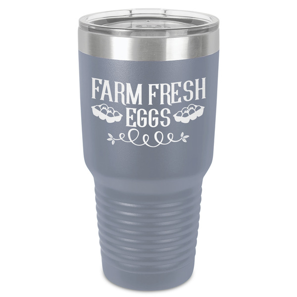Custom Farm Quotes 30 oz Stainless Steel Tumbler - Grey - Single-Sided