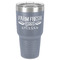 Farm Quotes 30 oz Stainless Steel Ringneck Tumbler - Grey - Front