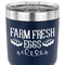 Farm Quotes 30 oz Stainless Steel Ringneck Tumbler - Navy - CLOSE UP