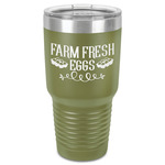 Farm Quotes 30 oz Stainless Steel Tumbler - Olive - Single-Sided
