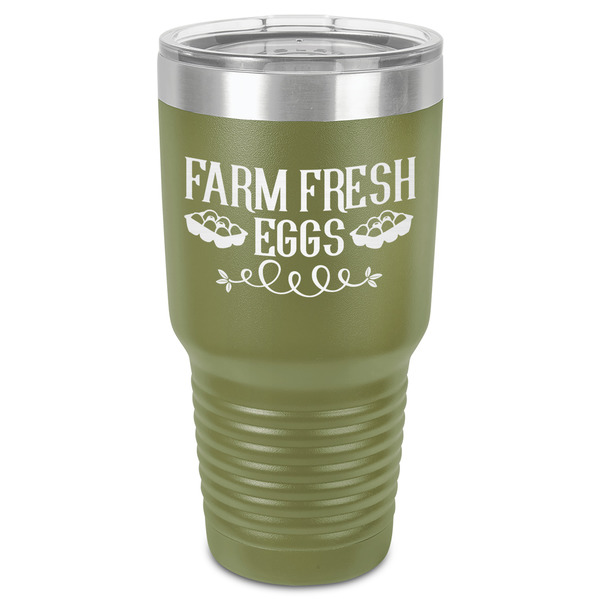 Custom Farm Quotes 30 oz Stainless Steel Tumbler - Olive - Single-Sided