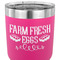 Farm Quotes 30 oz Stainless Steel Ringneck Tumbler - Pink - CLOSE UP