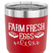 Farm Quotes 30 oz Stainless Steel Ringneck Tumbler - Red - CLOSE UP