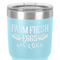 Farm Quotes 30 oz Stainless Steel Ringneck Tumbler - Teal - Close Up