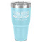 Farm Quotes 30 oz Stainless Steel Tumbler - Teal - Single-Sided