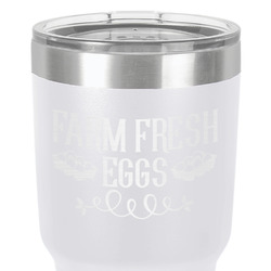 Farm Quotes 30 oz Stainless Steel Tumbler - White - Double-Sided