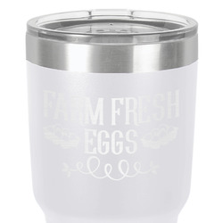 Farm Quotes 30 oz Stainless Steel Tumbler - White - Single-Sided