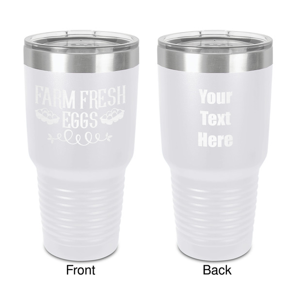 Custom Farm Quotes 30 oz Stainless Steel Tumbler - White - Double-Sided
