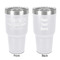 Farm Quotes 30 oz Stainless Steel Ringneck Tumbler - White - Double Sided - Front & Back
