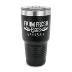 Farm Quotes 30 oz Stainless Steel Tumbler - Black - Single Sided