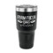 Farm Quotes 30 oz Stainless Steel Ringneck Tumblers - Black - FRONT