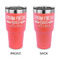 Farm Quotes 30 oz Stainless Steel Tumbler - Coral - Double Sided