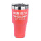Farm Quotes 30 oz Stainless Steel Ringneck Tumblers - Coral - FRONT